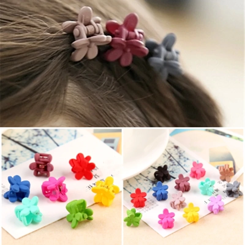 20 шт. милые маленькие когти для волос с цветком сливы детские заколки ободки