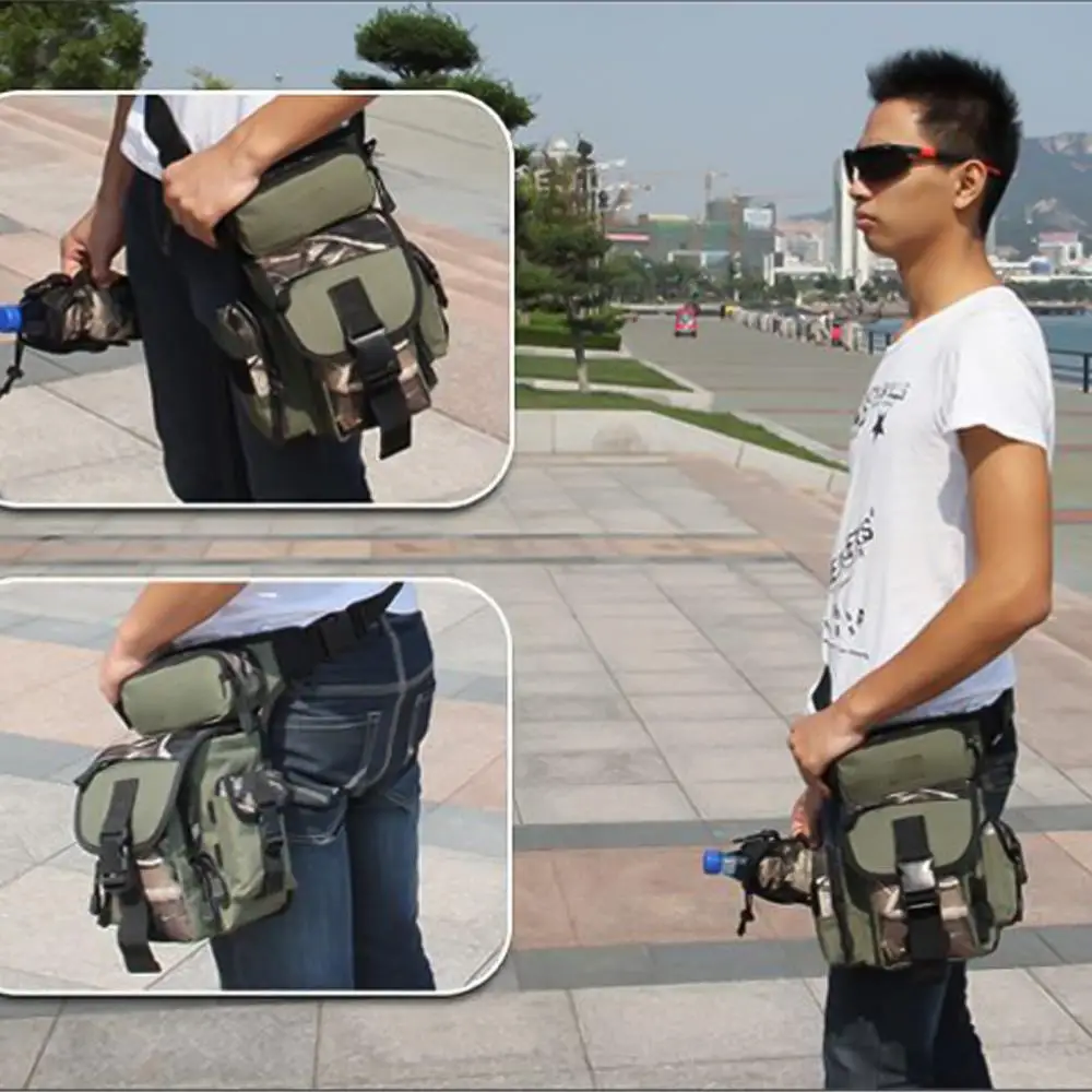 Уличная сумка для рыболовных снастей поясная ножек инструментов бутылок