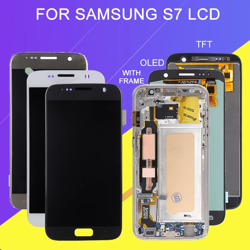 ЖК дисплей для Samsung Galaxy S7 с сенсорной панелью и дигитайзером в сборе|Экраны