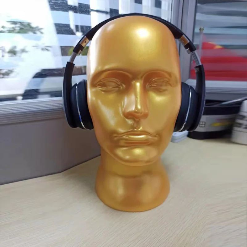 56 см мужской манекен голова манекена для шляпа гарнитура дисплей черный