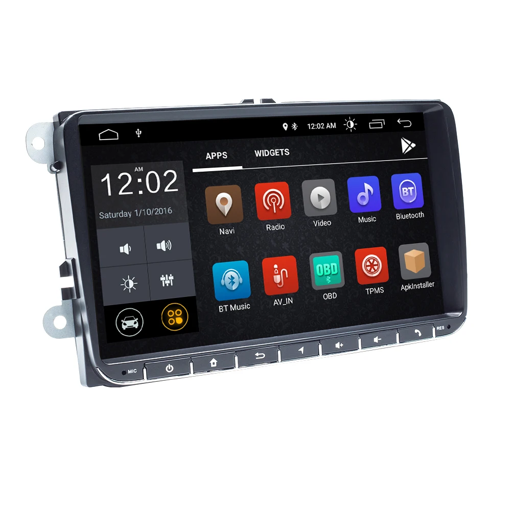 " 2Din Android 9 Автомобильный DVD Радио gps навигация для VW Passat B6 volkswagen Jeta touran Skoda Octavia 2 golf 5 6 мультимедийный плеер