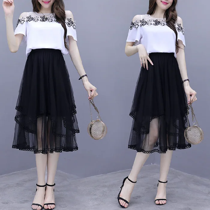 

Western Style Skirt Suit Women's Two-piece Suit 2021 Summer New Women's Fashion Slim Strapless Temperament Dress Tide