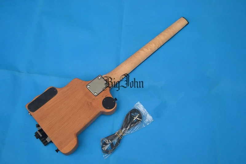 Бесплатная доставка новинка электрическая гитара Big John без головы с корпусом