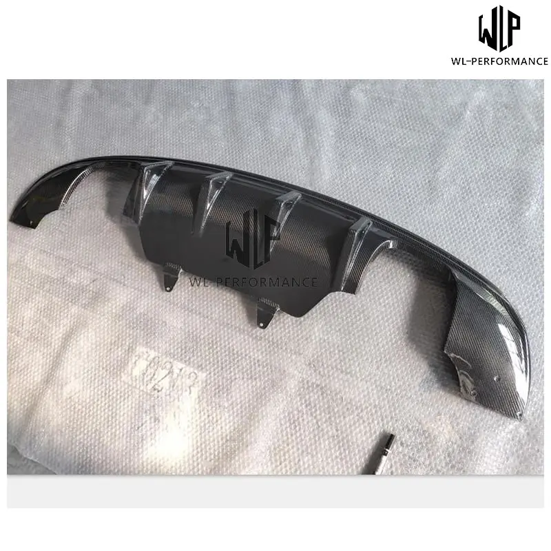 Q5 высококачественный задний диффузор для губ из углеродного волокна с двойным