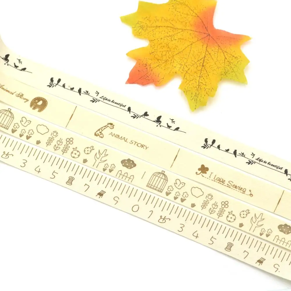 Ленточные этикетки 5 м из бежевого хлопка для упаковки подарков изделий ручной