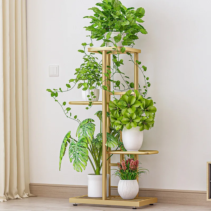 4 tier 5 potted plant stand multiple flower pot holder shelves planter rack storage organizer display for indoor garden balcony free global shipping