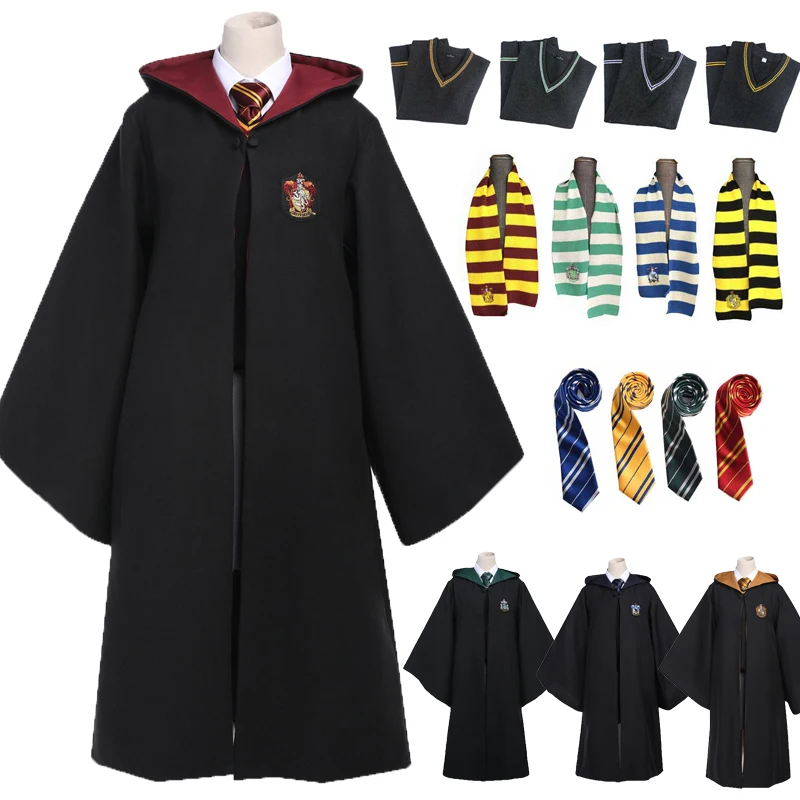 Детский костюм на Хэллоуин для мужчин и женщин халат плащ со свитером платье