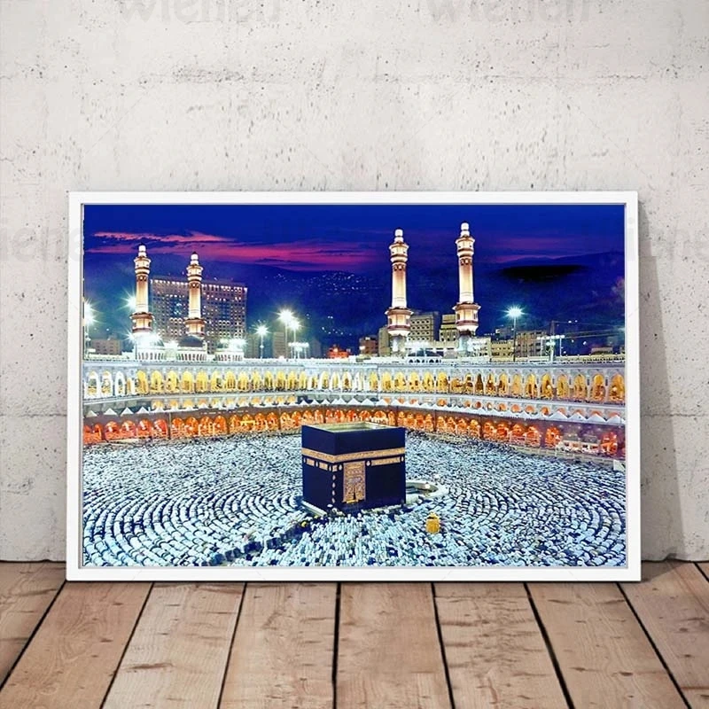 

Islam Muslim Church Landscape Canvas Painting Religious Posters and Prints Modern Wall Pictures Home Decor Interior Wall Art