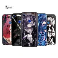 dark anime girl silicone cover for honor 8 8a prime 8x max 8c 8s 7a 7c 7s play 3e v9 pro phone case