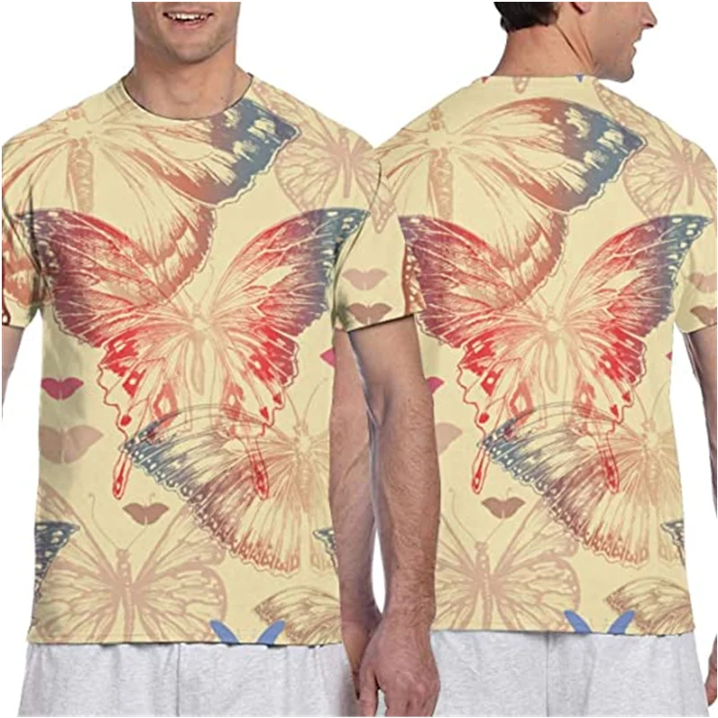 

Mens Unique 3D Double-Sided Stylish T Shirt retro t shirt harajuku