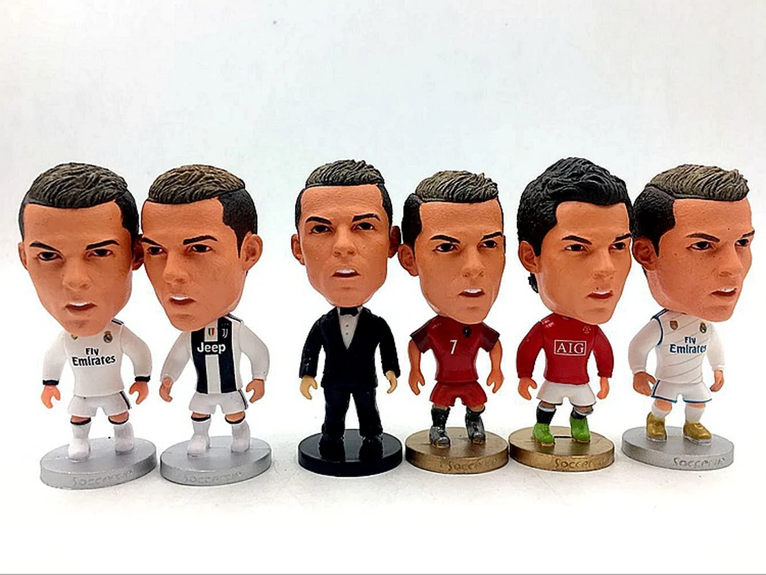 Футбольная звезда высотой 6 5 см куклы из смолы Серия A League Криштиано Роналду JU2019