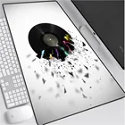 Круглый виниловый большой игровой коврик для мыши с музыкой, резиновый компьютерный геймерский коврик для мыши, Настольный коврик с фиксирующим краем для CS GO LOL Dota