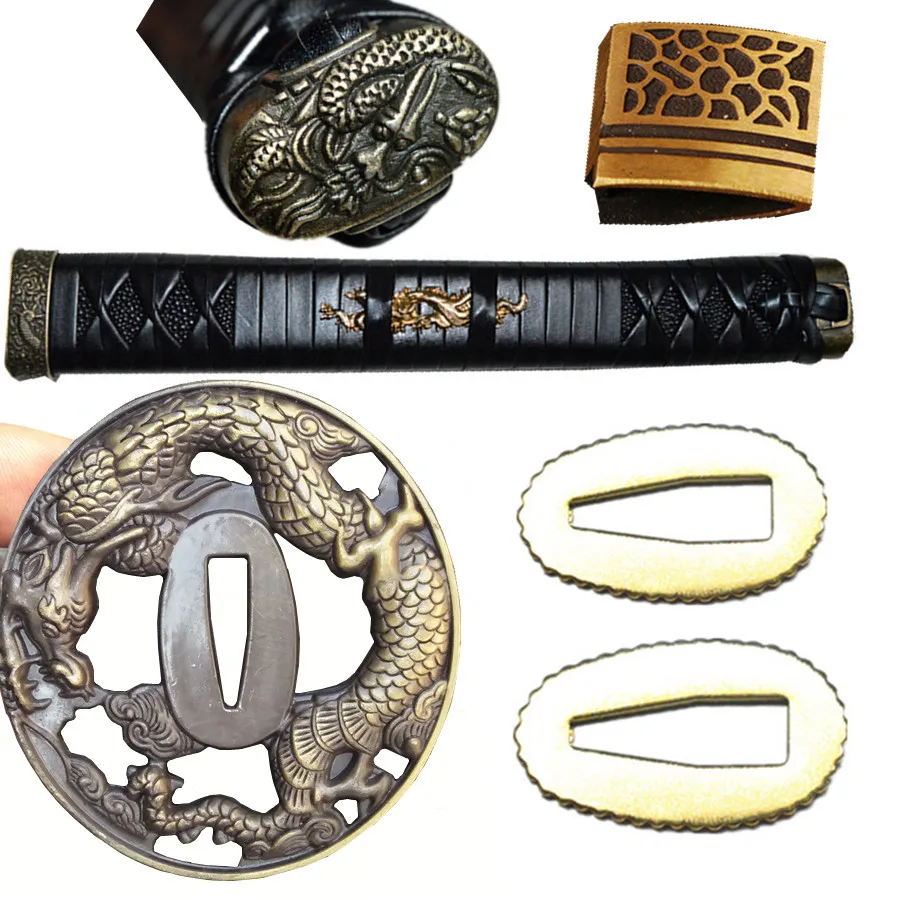 Набор рукоятки меча/сплав гвардии для Катана/вакизаши/Танто тсуба + менуки фучи