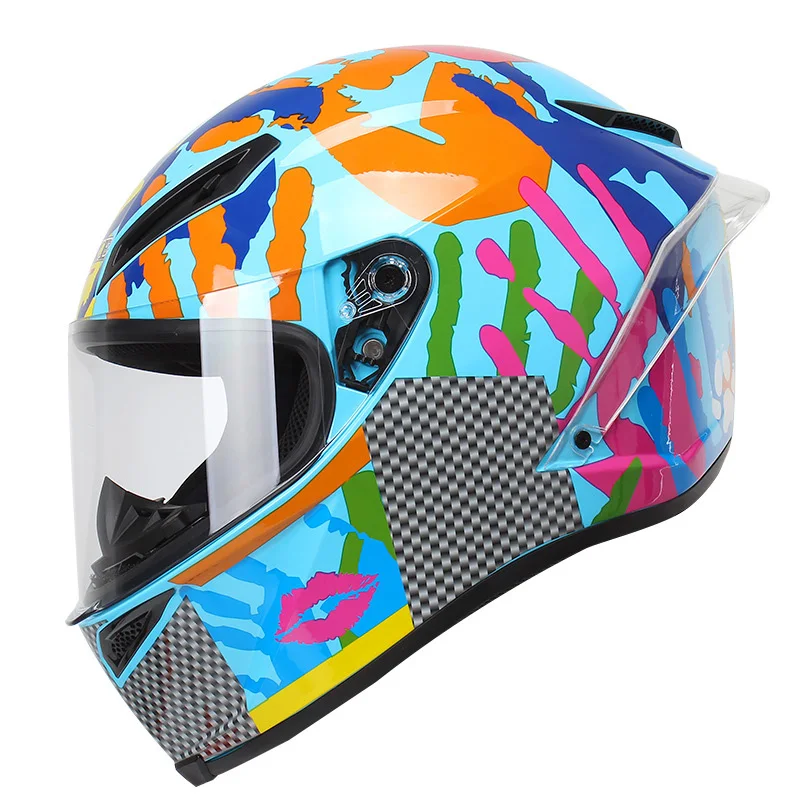 Зимний сезон мотоциклетный шлем индивидуальная мотоциклетная Акула Capacetes De