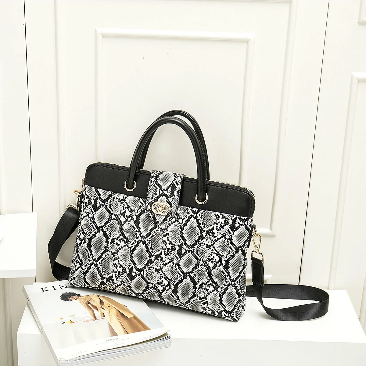 2022 fashion womens leather briefcases women laptop briefcase work office bag ladies crossbody bags for woman business handbags free global shipping