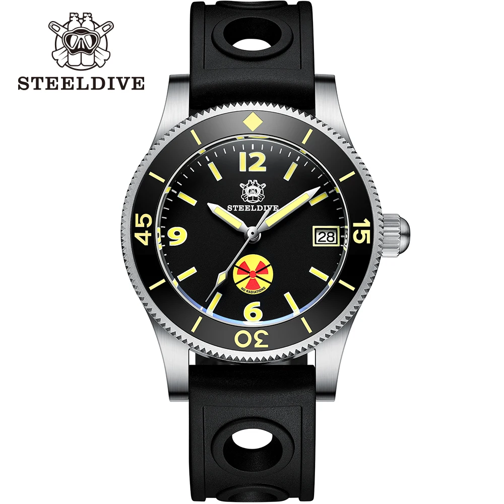 

STEELDIVE 1952T Diver Watch Automatic Self-Wind Mechanical Watch Japan NH35 Sapphire Crystal Water Resistant Luminous Watch