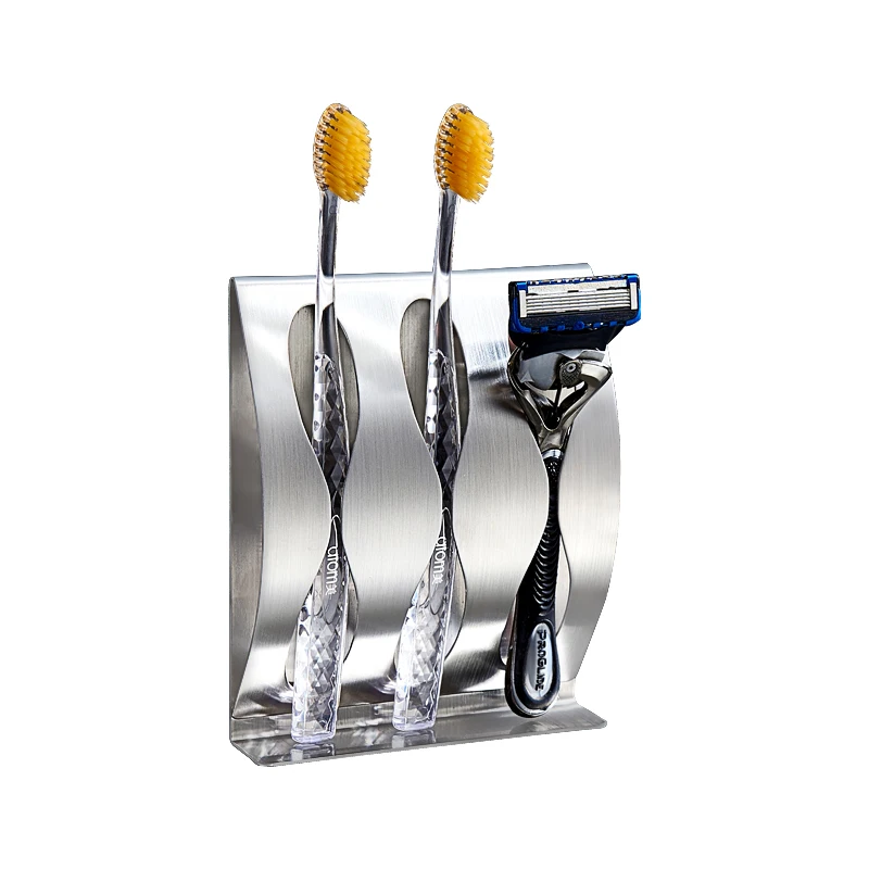 

Net celebrity toothbrush holder wall suction toothbrush holder rack toothbrush rack couple double toothbrush holder free punch