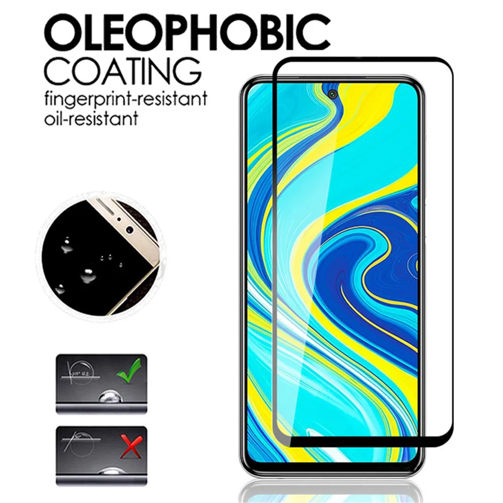 

4-in-1 Tempered Glass for Xiaomi Redmi Note 9 Pro 9T 9S 9A 9C Camera Lens Film Full Cover Screen Protectors for Redmi Note 8 Pro