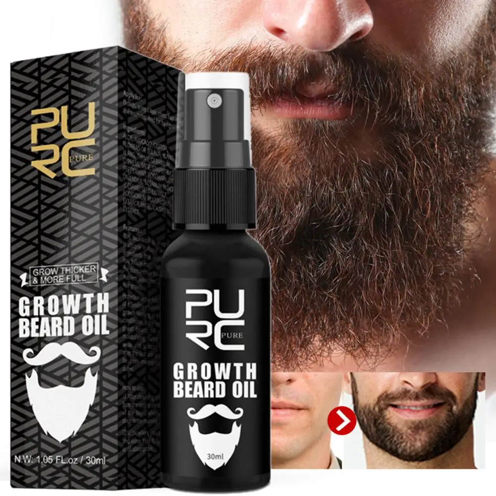 

30ml Men Beard Growth Oil Natural Organic Beard Essential Oil Beard Conditioner Men Soften Hair Growth Nourishing Beard Care