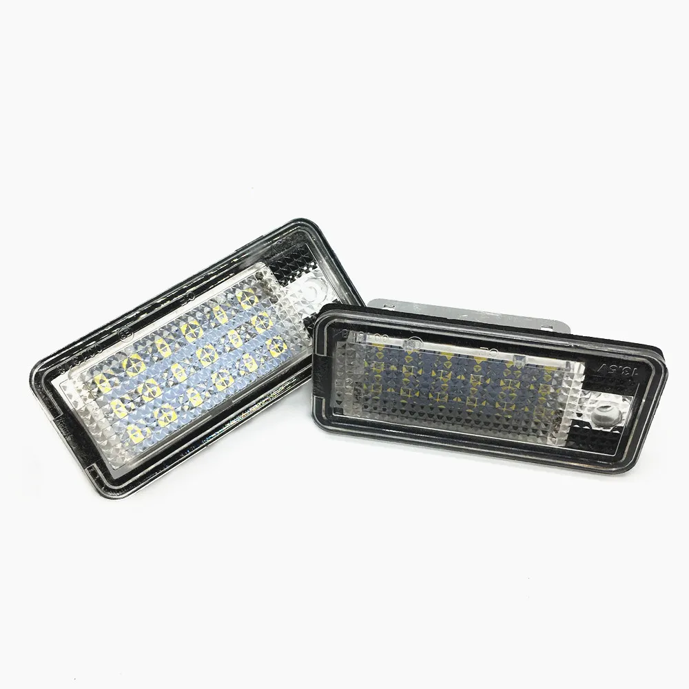 2 шт. Автомобильные светодиодные лампы для номерного знака 18 SMD 12 В A3 S3 A4 S4 B6 B7 A6 C6 S6