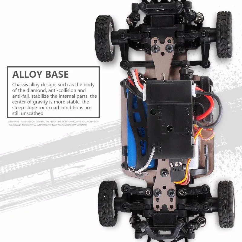 K999 rc автомобиль 1:28 внедорожник 2,4G Электрический четырехколесный пульт дистанционного управления автомобиль Черное золото шасси скорость 30 км RC Внедорожник