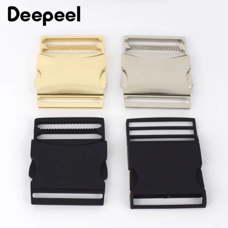 

Deepeel 2pcs 40MM Metal Release Buckles Adjustable Side Pets Collar Clasp Outdoor Backpack Belt Webbing DIY Bag AccessoriesAP474