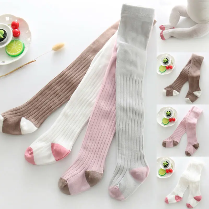 Теплые хлопковые колготки для маленьких девочек и мальчиков чулки брюки