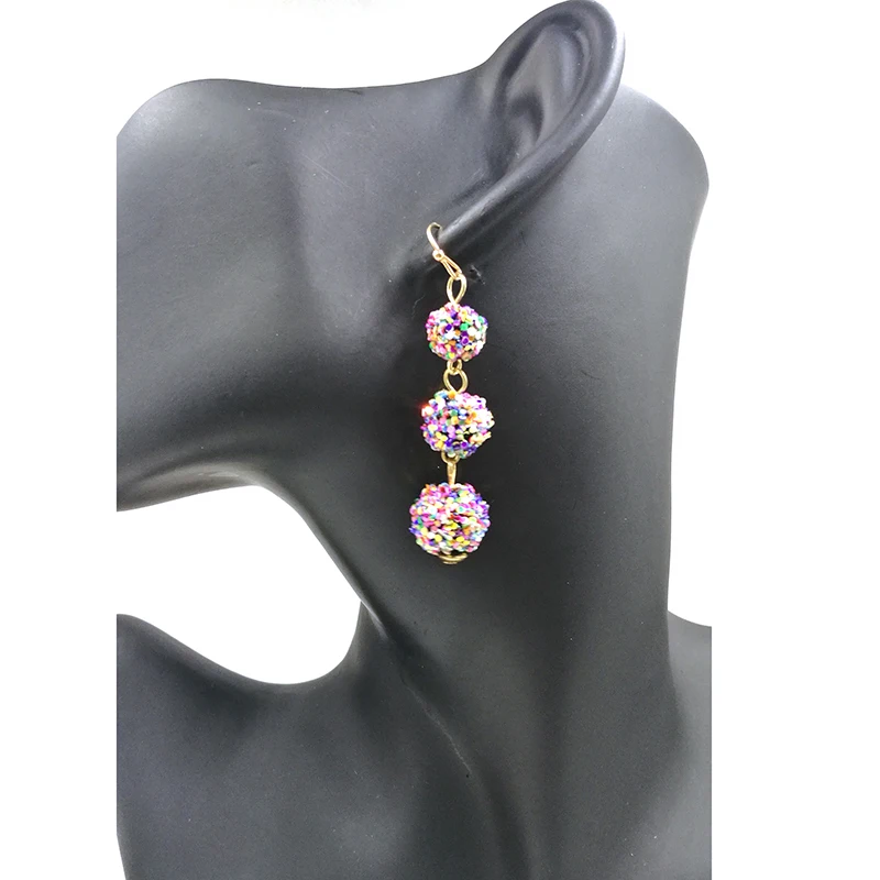 Модные ювелирные изделия красочные милые серьги трендовые очаровательные с
