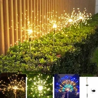 solar grounding plug copper wire light firework light dandelion lawn light garden landscape light led light christmas decoration