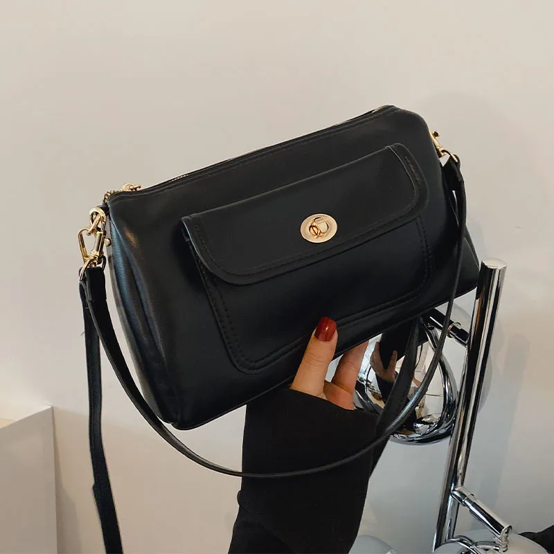 

High-quality Ladies All-match Fashionable Messenger Bag 2021 Autumn and Winter New Female Bag Trend Line One-shoulder Armpit Bag