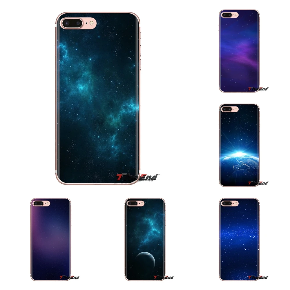 Прозрачные мягкие чехлы для samsung Galaxy S3 S4 S5 Mini S6 S7 Edge S8 S9 S10 Plus Note 3 4 5 8 9 Blue Space Funny