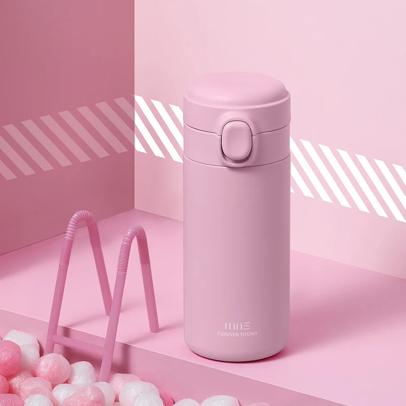 Прямые термос чашки для женщин Портативный Вакуумный Герметичный бутылка воды