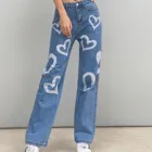 Женские винтажные мешковатые джинсы Harajuku, джинсы со средней талией и карманами, прямые брюки из денима в стиле 90-х