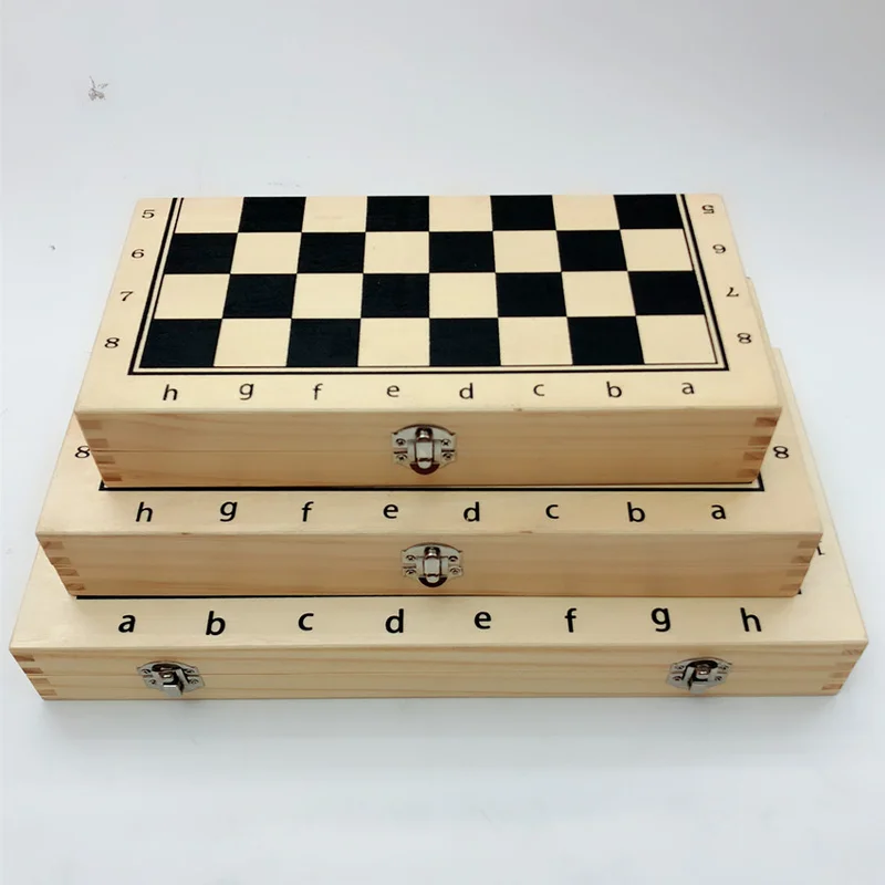 Магнитная твердая деревянная складная шахматная доска панель печать Tablero Ajedrez