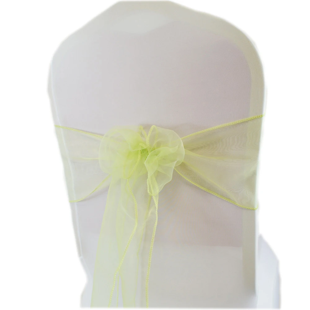 1 шт. Органза Прозрачная Свадебная фотосессия стулья для отеля пояс с узлом чехлы
