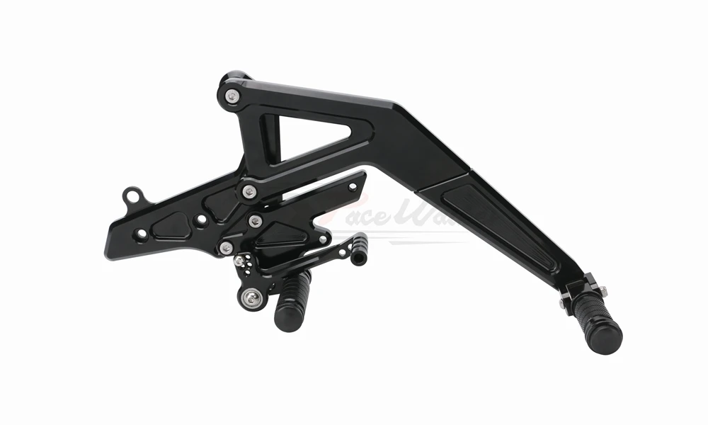 CNC алюминиевый мотоцикл Регулируемый Rearset задний Набор Подножки педаль Подножка для Kawasaki Ninja 650(EX650) ER-6N/ER-6F 2012