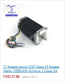 Nema 23 шаговый двигатель 2 фазы 4-Leads 270 Oz-in/180Ncm 76 мм CNC 3d принтер 23HS8430 1,8 deg XINHUANGDUO