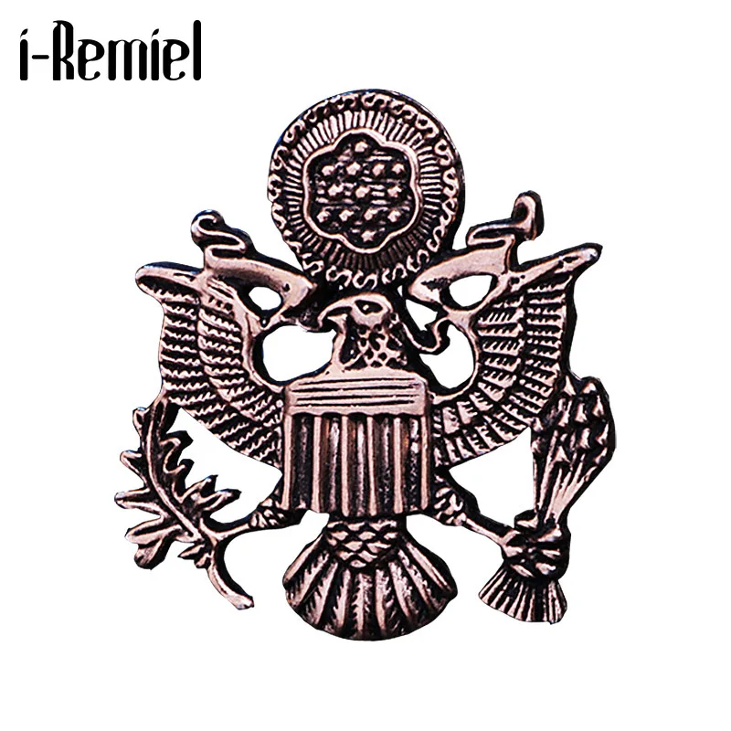 Новый Ретро значок орла Wings Брошь булавка металлический воротник одежда отворот