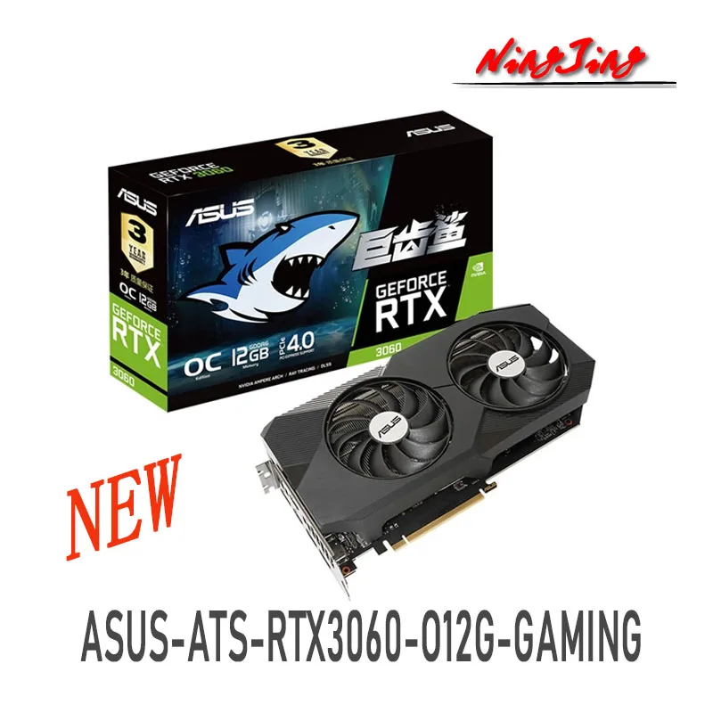  Видеокарта ASUS ATS RTX3060 O12G 12 ГБ
