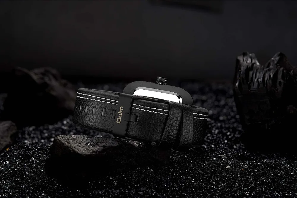 

OULM Casual Fashion Quartz Watch Men Clock Square Dial Rose Golden Index Top Brand Luxury Waterproof Wristwatch relogio masculin