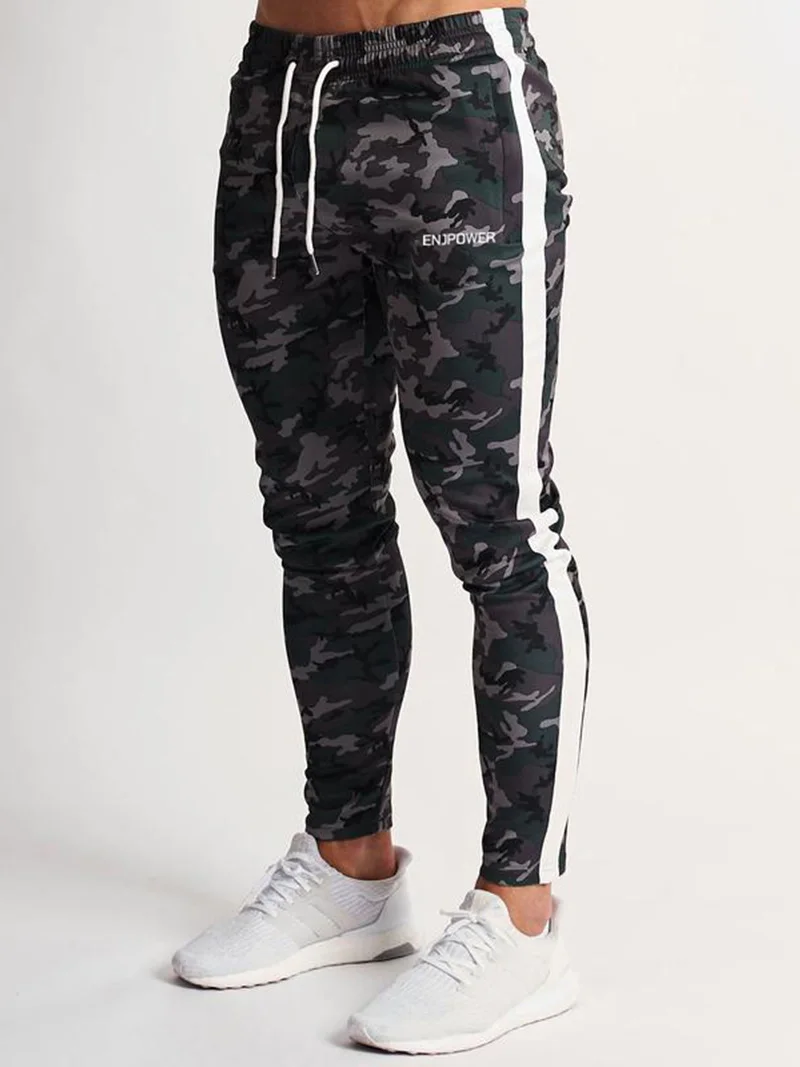 Осенне зимние мужские модные спортивные штаны для отдыха спортзала и фитнеса