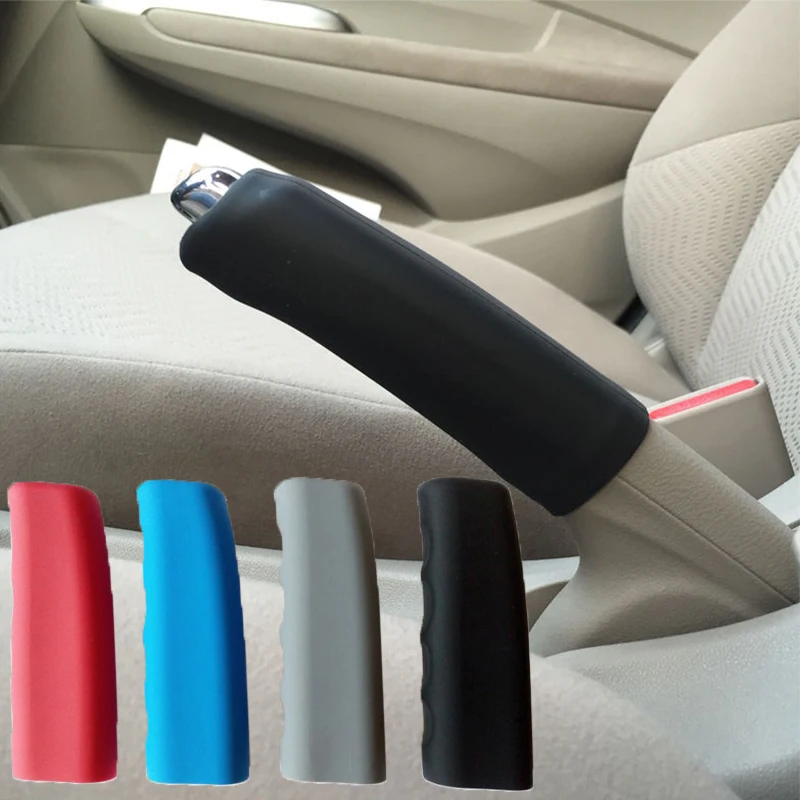 

1 Pcs Car Universal Silicone Handbrake Covers Nonslip Hand Brake Cover Case Gear Knob Sleeve Protector 4 Colors