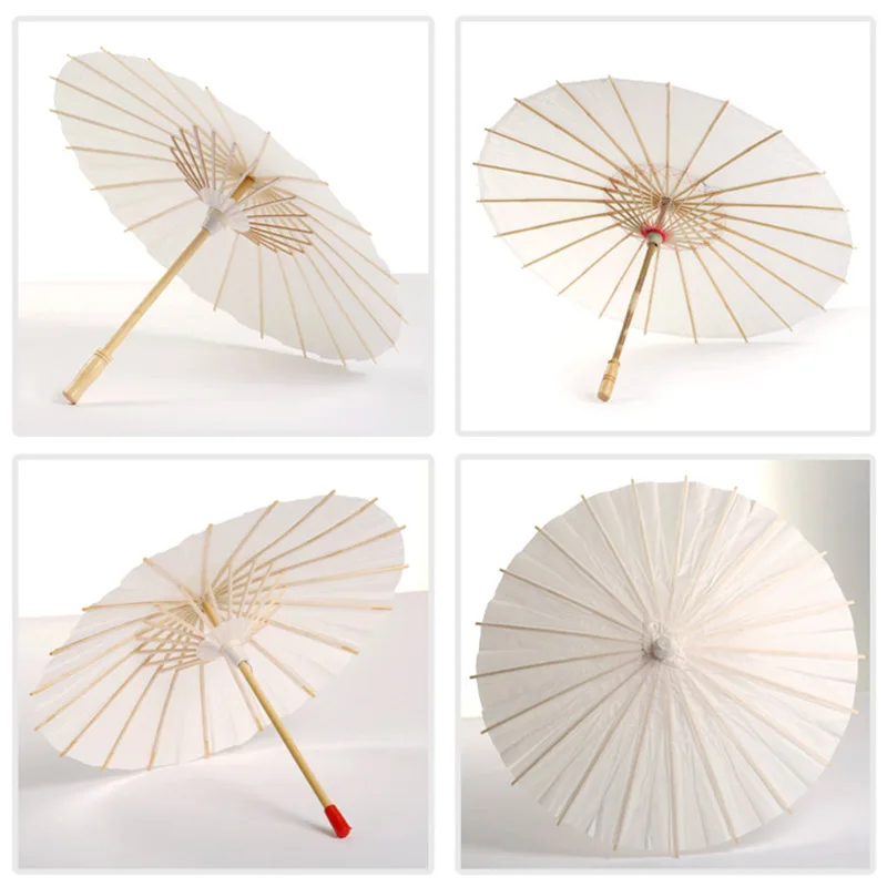 Новый маслобумажный белый зонт Китай традиционный танцевальный реквизит зонты