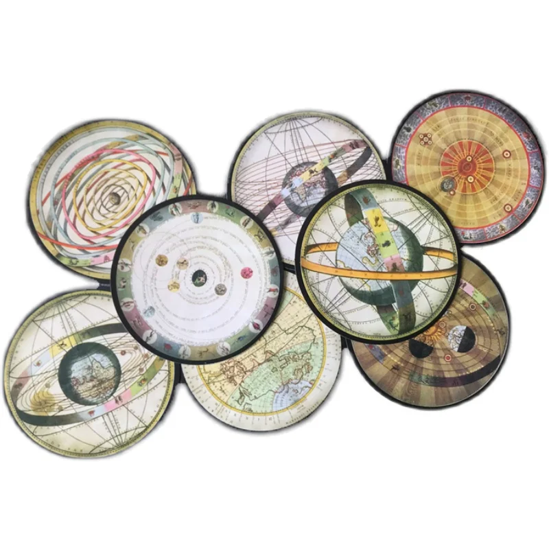

8pcs Retro Stars StickersConstellations Universe Handbook Diary Custom Stickers Decorative Materials European American Map