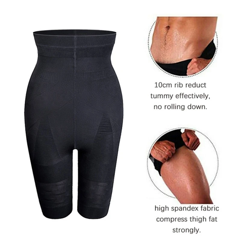 Mens Underwear Compression Pants Waist Trainer Belly Control Slimming Shapewear Seamless Boxer Briefs High Waist BoxerShorts