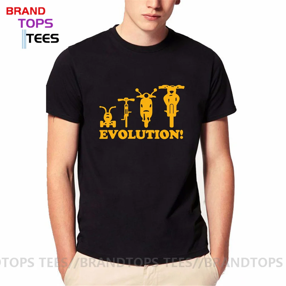 Novelty Youth T shirt men Evolution of a Tricycle Bicycle Mo