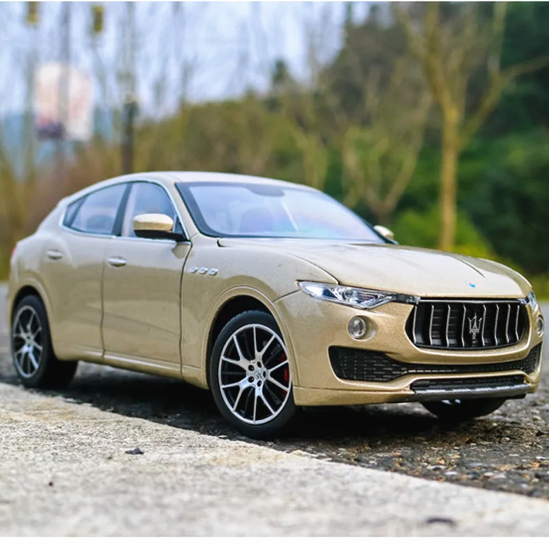 Модель автомобиля Welly 1:24 Maserati Levante golde SUV из сплава игрушечные автомобили