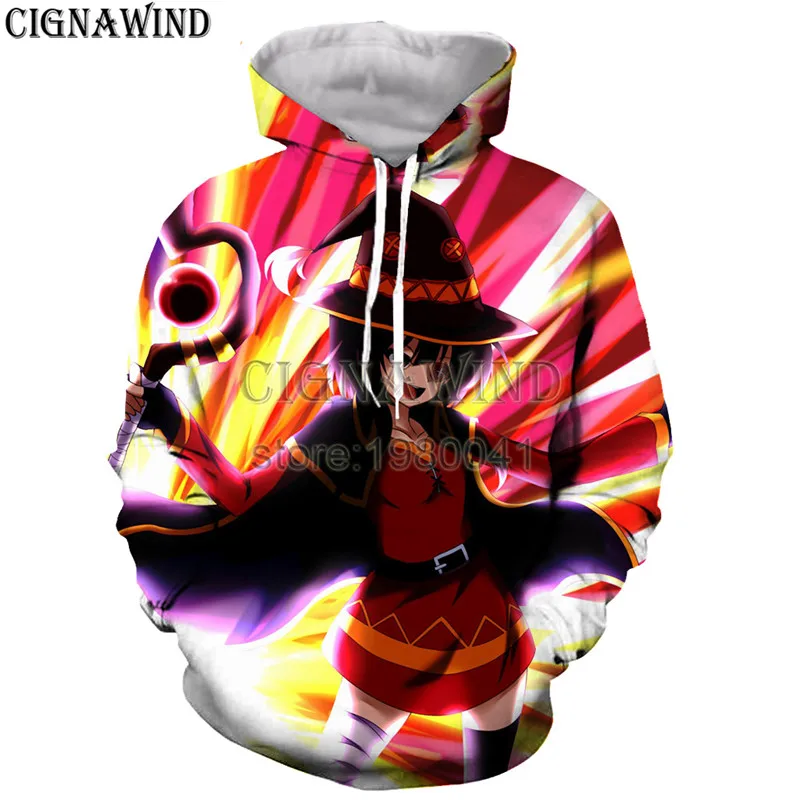 Новые милые толстовки в стиле Харадзюку С аниме коносубой мужские и женские