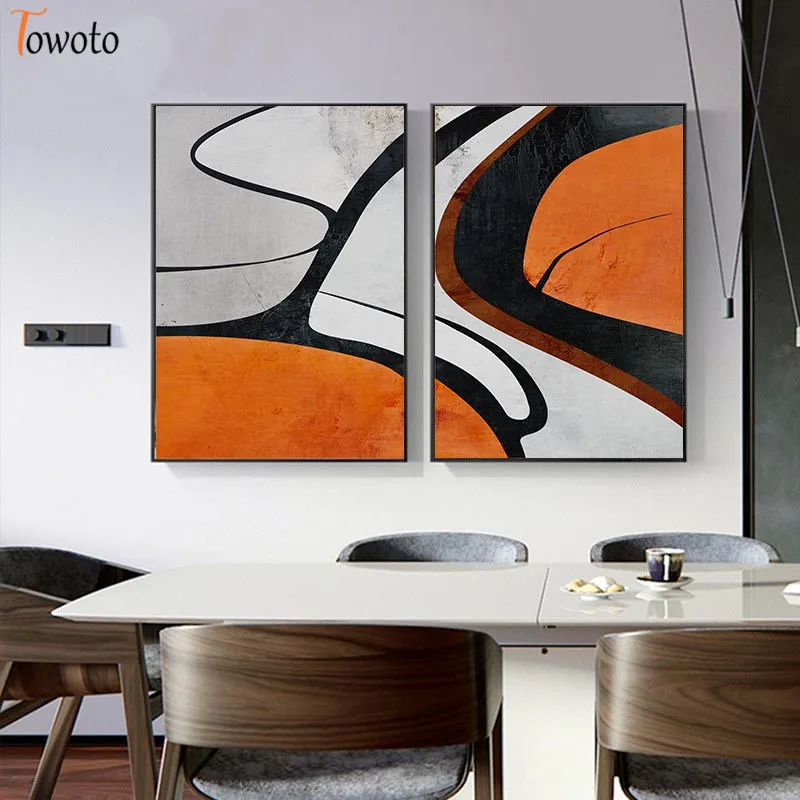 Абстрактная Картина на холсте для конного спорта гостиной настенный