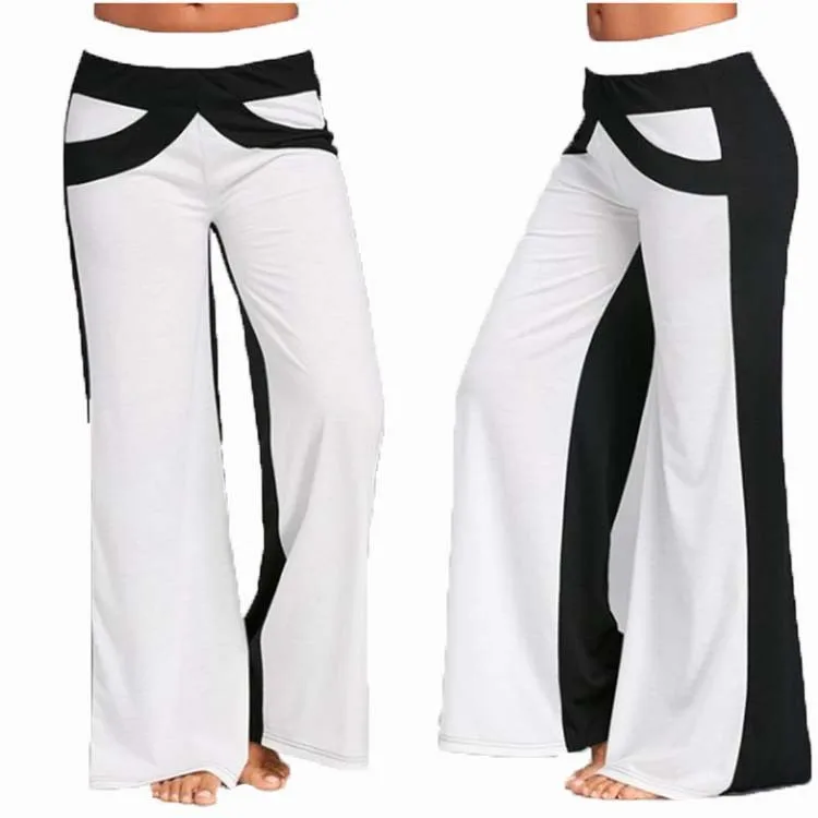 

Sweatpants Women Gothic Plus Size Pants Casual Color-blocking Wide-leg Pants Summer 2021 Woman Casual Korean Style